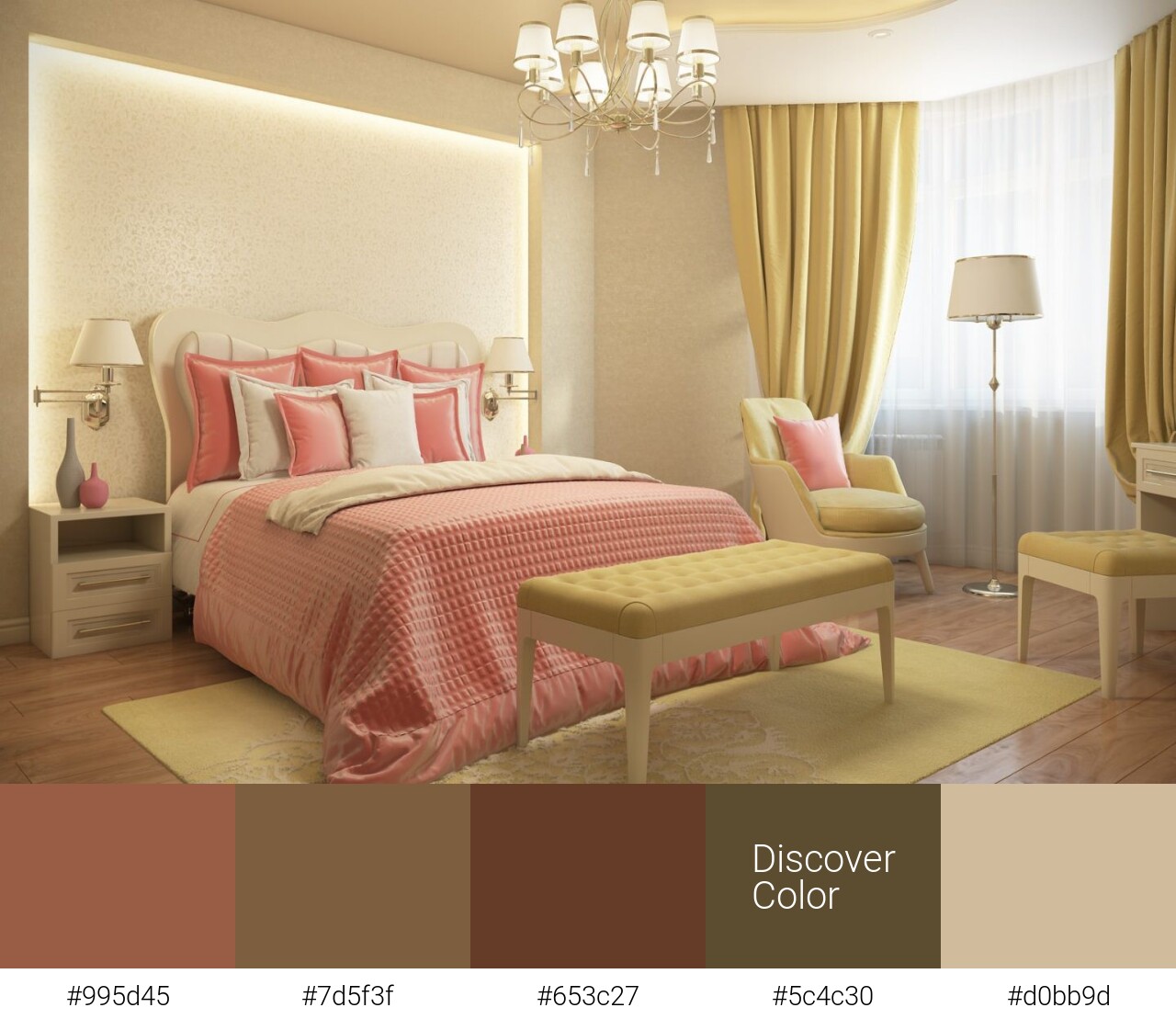 Дизайн спальни в пастельных тонах - 76 фото